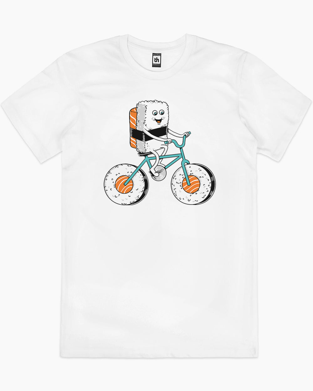 Sushi Bicycle T-Shirt Europe Online #colour_white