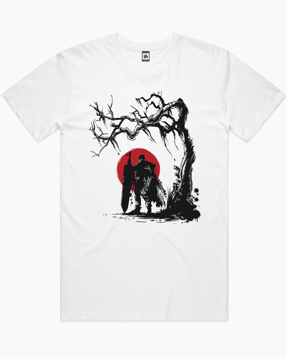 Black Swordsman Under the Sun T-Shirt Europe Online #colour_white