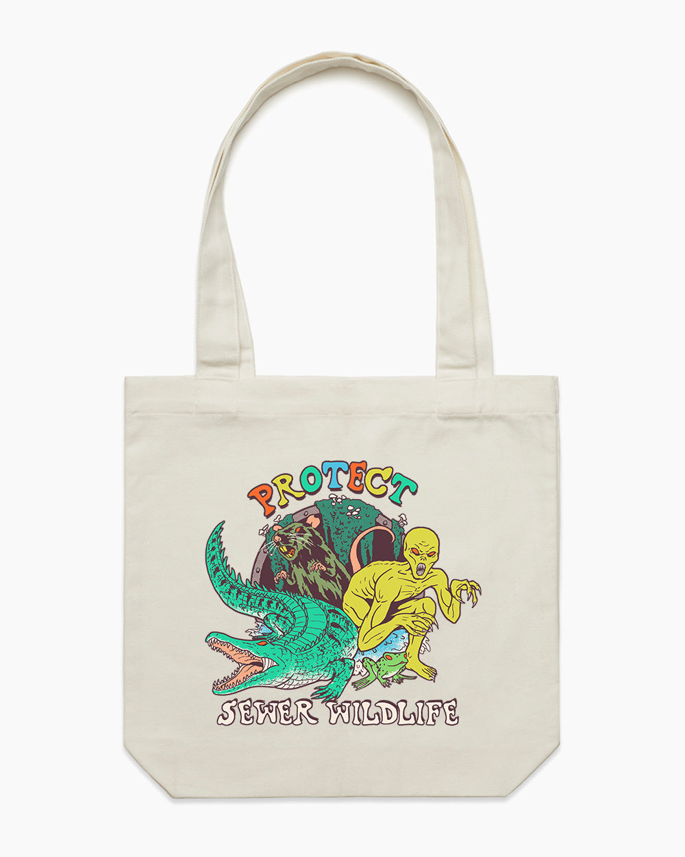 Protect Sewer Wildlife Tote Bag Europe Online #colour_natural