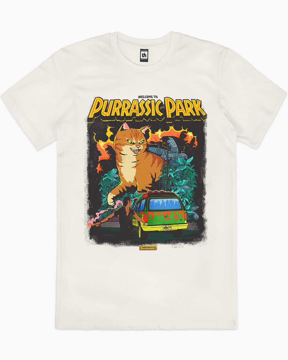 Purrassic Park T-Shirt Europe Online #colour_green