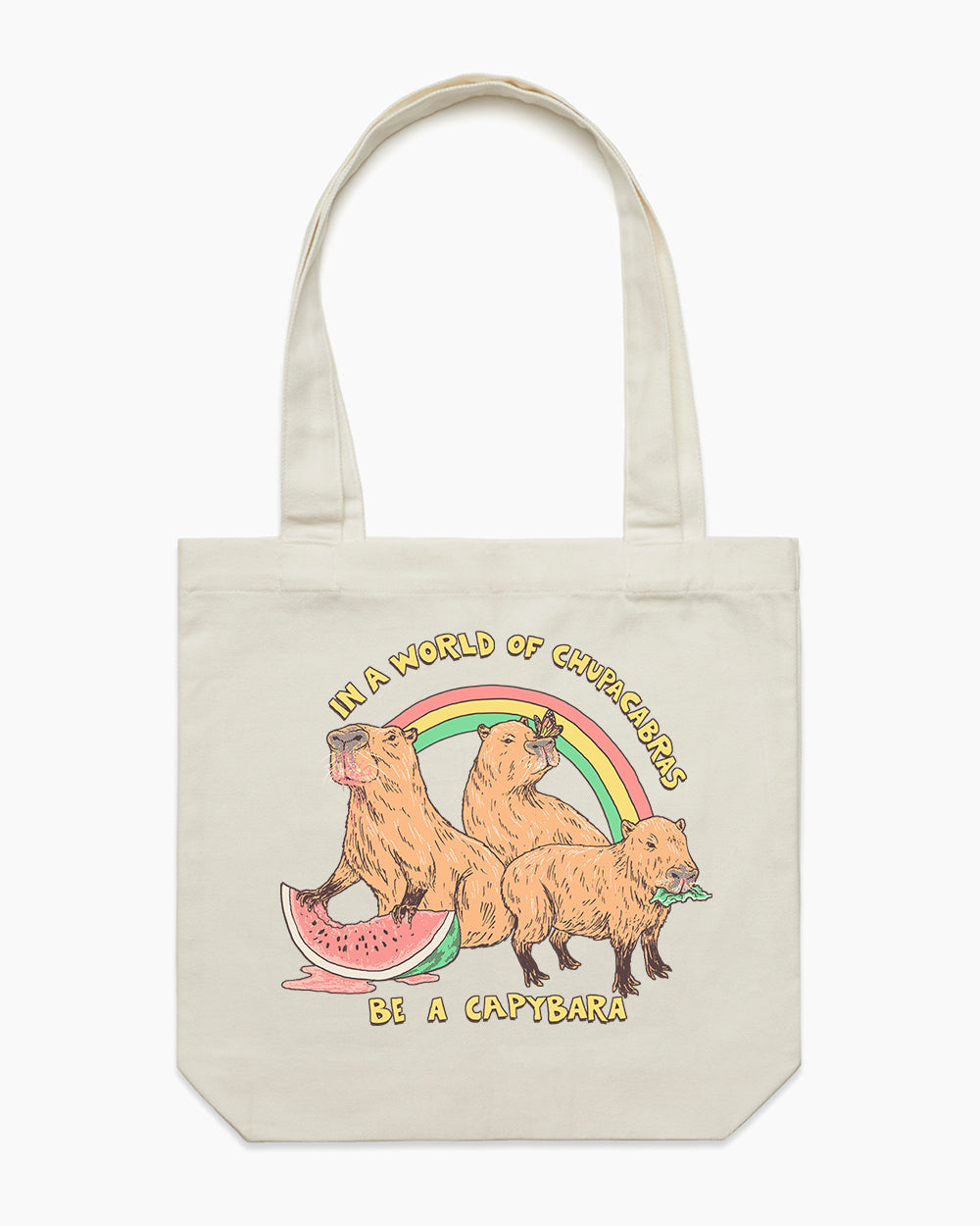 Be a Capybara Tote Bag Europe Online #colour_natural