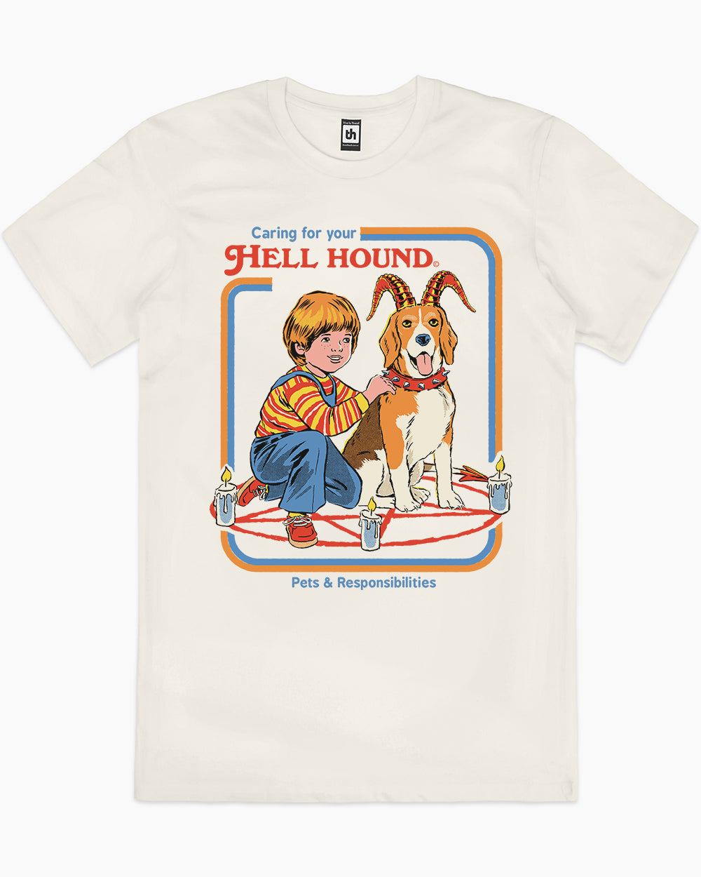 Caring For Your Hell Hound T-Shirt Australia Online #colour_natural