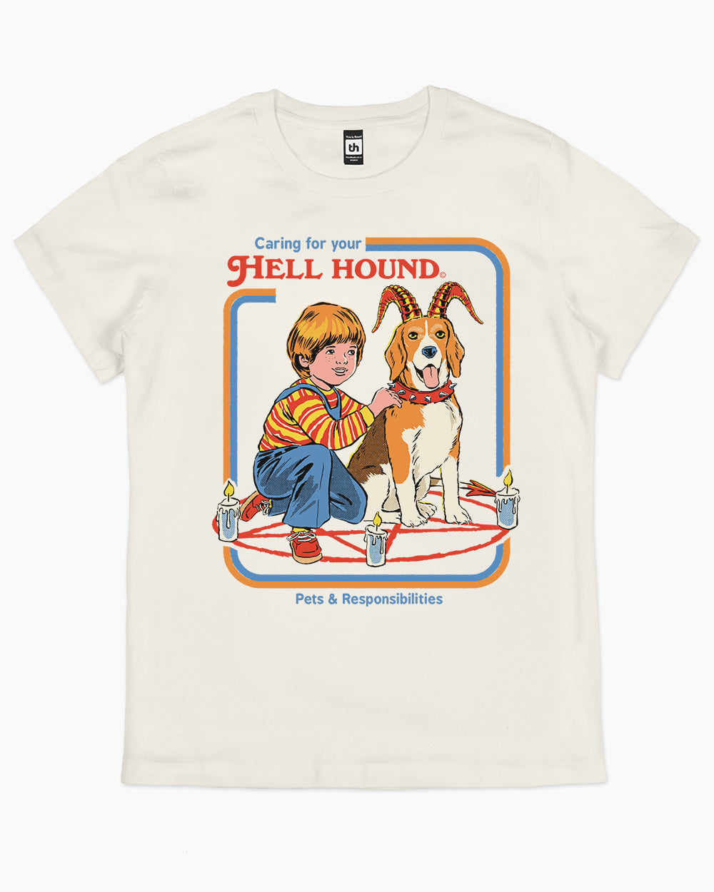 Caring For Your Hell Hound T-Shirt Australia Online #colour_natural