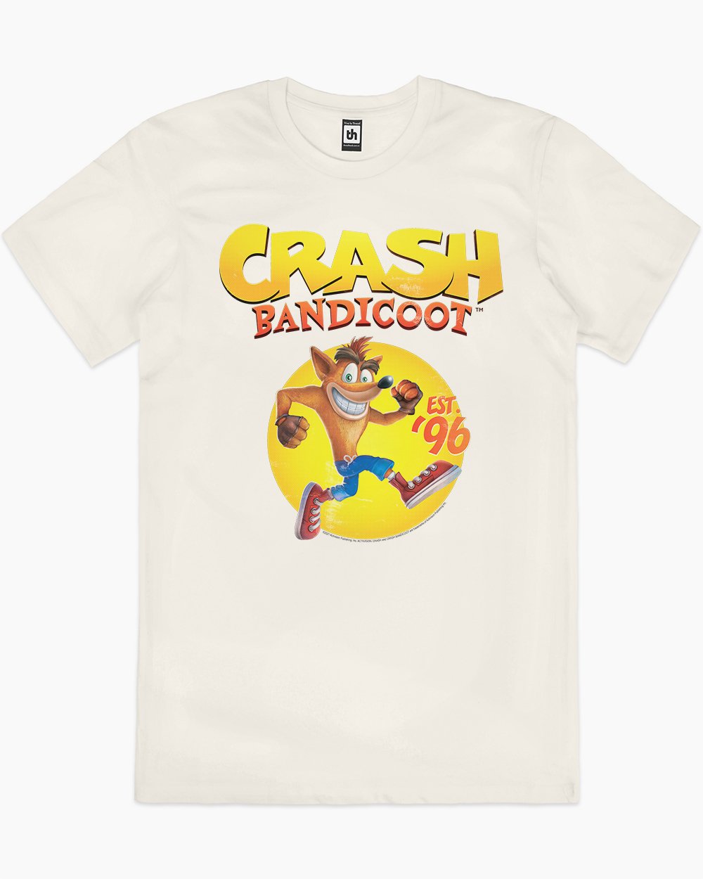 Crash Bandicoot Est 96 T-Shirt Europe Online #colour_natural