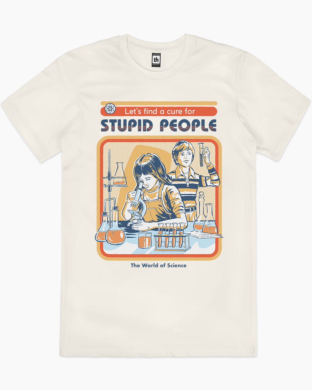 Let's Find a Cure for Stupid People T-Shirt Europe Online #colour_natural