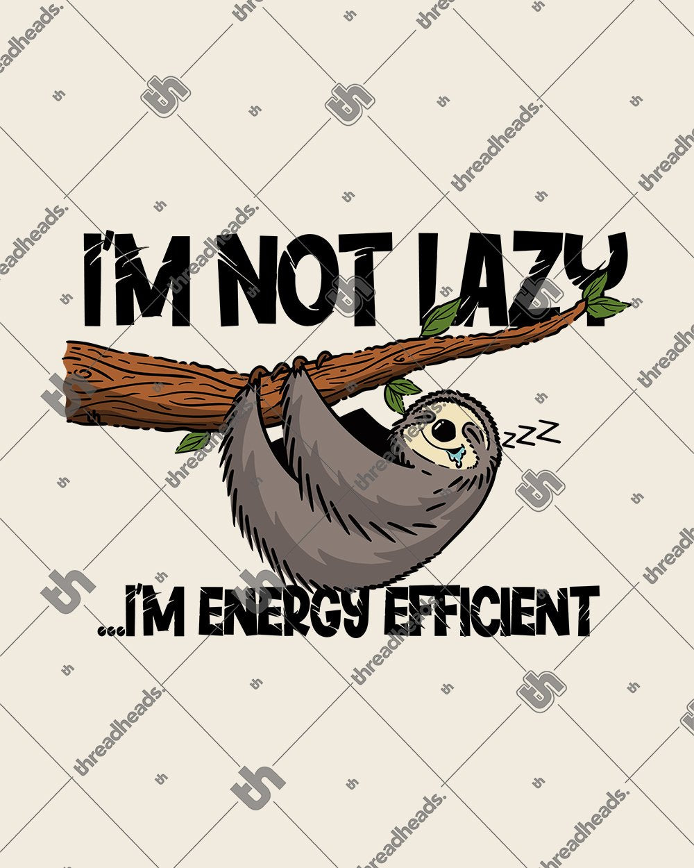 Energy Efficient Sloth Tote Bag Australia Online #colour_natural