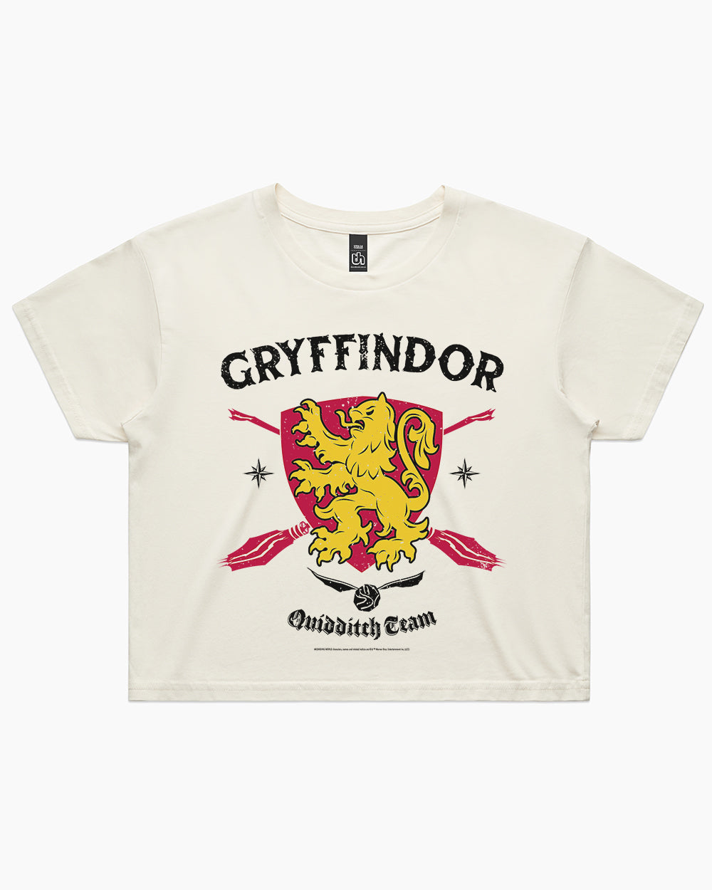 Gryffindor Quidditch Team Crop Tee Australia Online #colour_natural