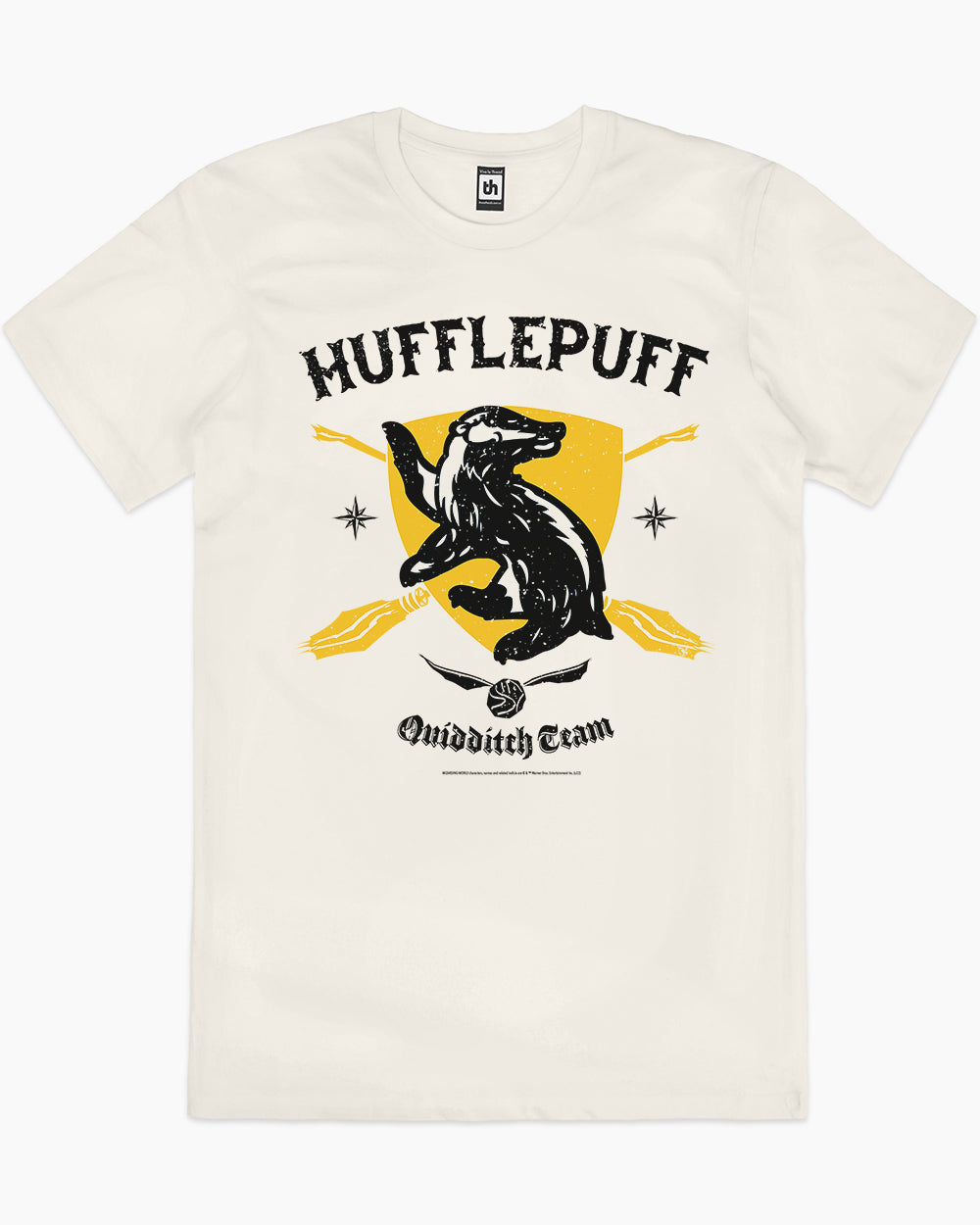 Hufflepuff Quidditch Team T-Shirt Australia Online #colour_natural