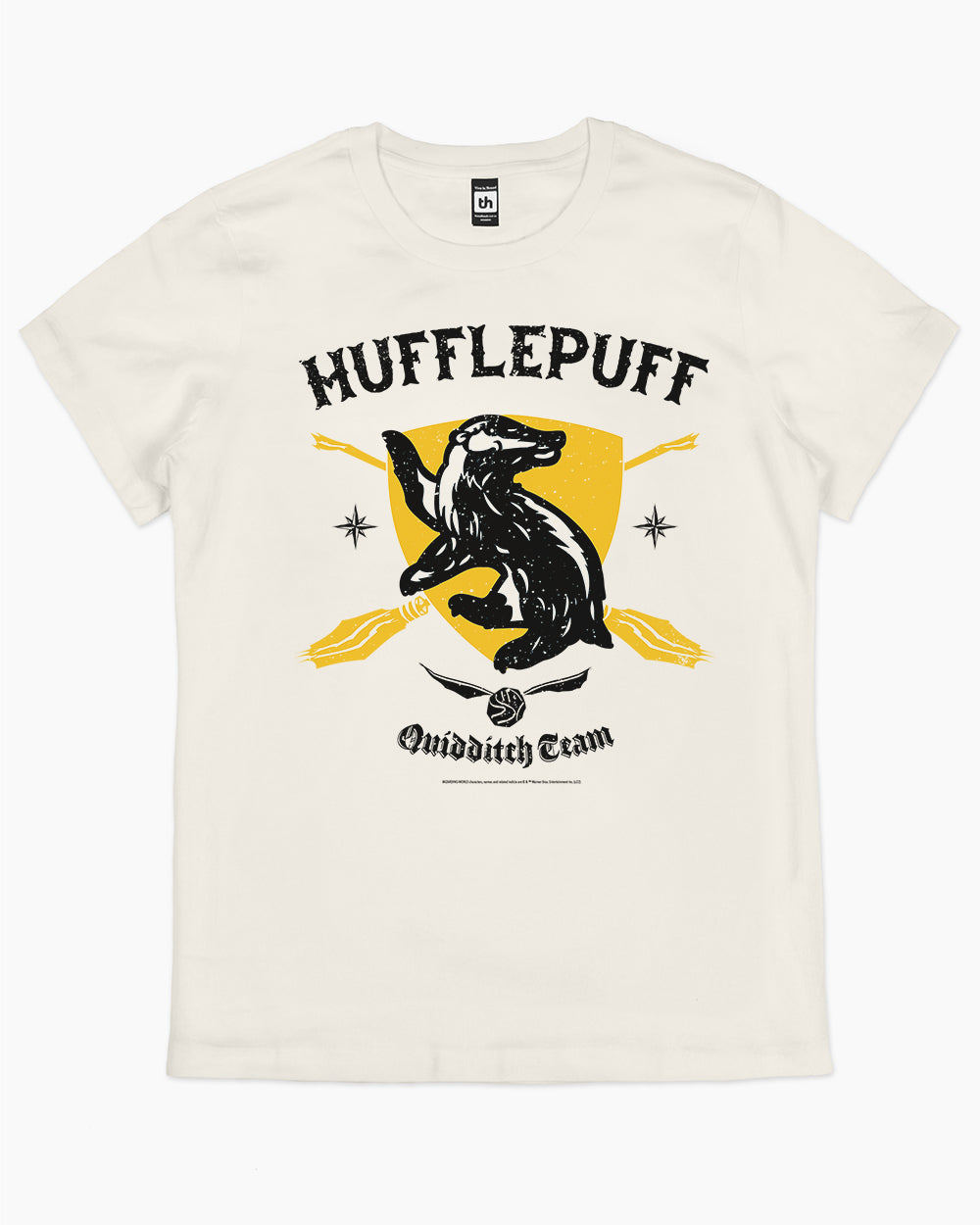 Hufflepuff Quidditch Team T-Shirt Australia Online #colour_natural