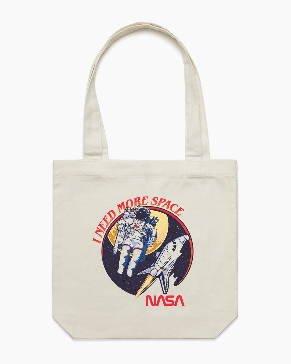 NASA I Need More Space Tote Bag Europe Online #colour_natural