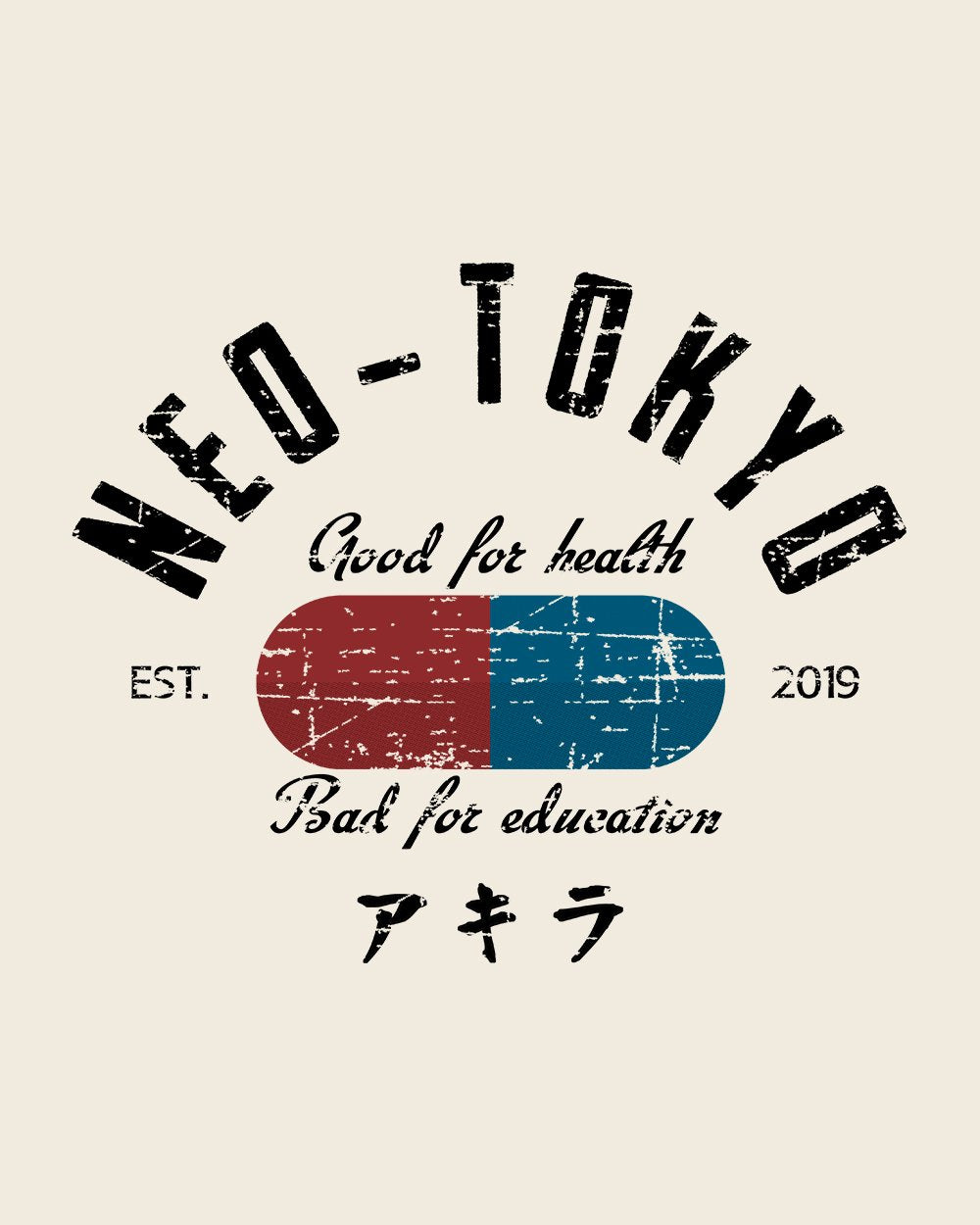Neo-Tokyo Vintage T-Shirt Europe Online #colour_natural
