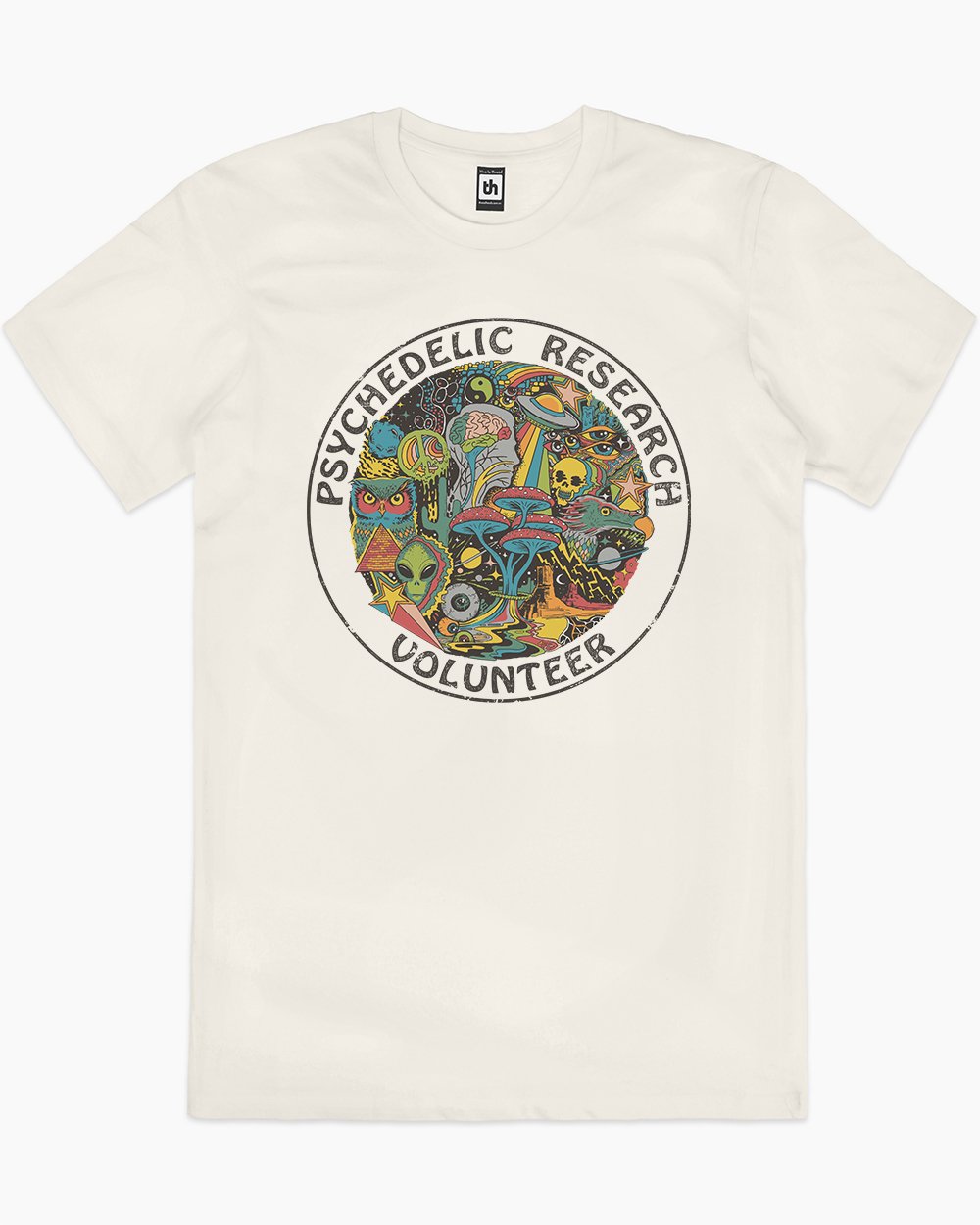 Psychedelic Research Volunteer T-Shirt Europe Online #colour_natural