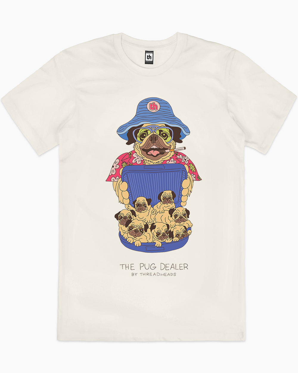 Pug Dealer T-Shirt Europe Online #colour_natural