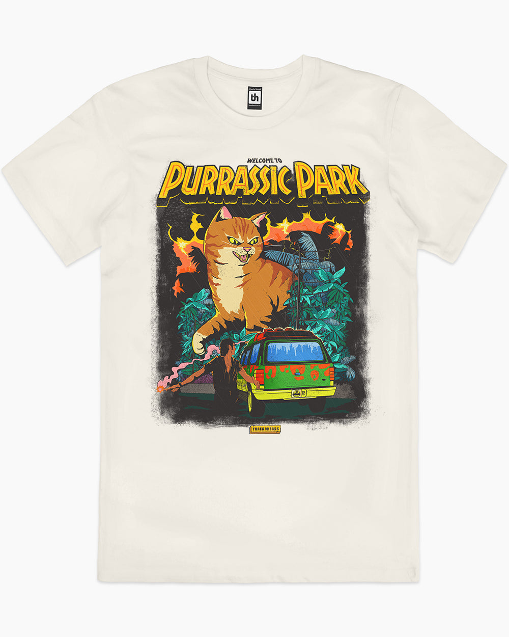 Purrassic Park T-Shirt Europe Online #colour_grey