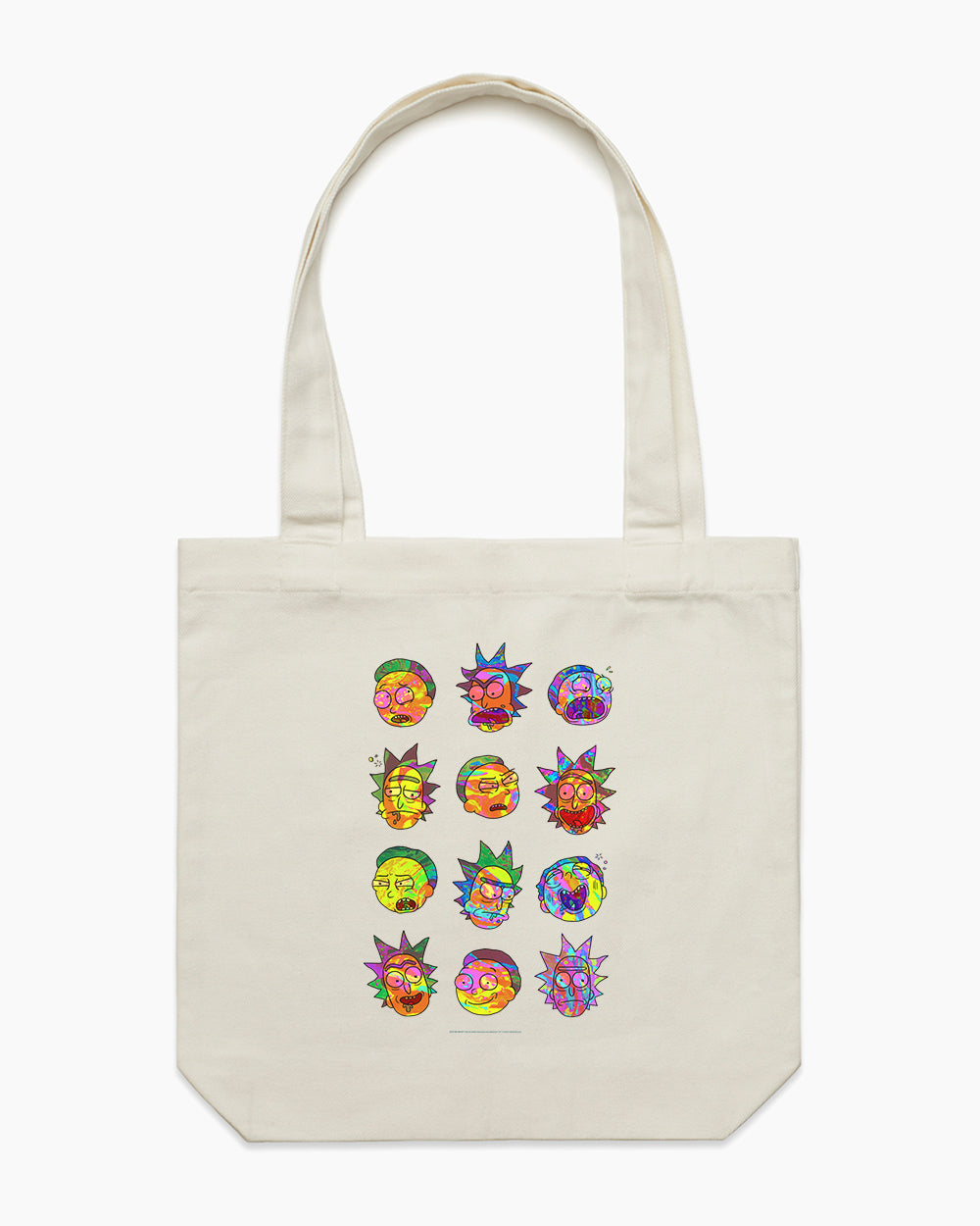 Rick and Morty Many Faces Tote Bag Europe Online #colour_natural