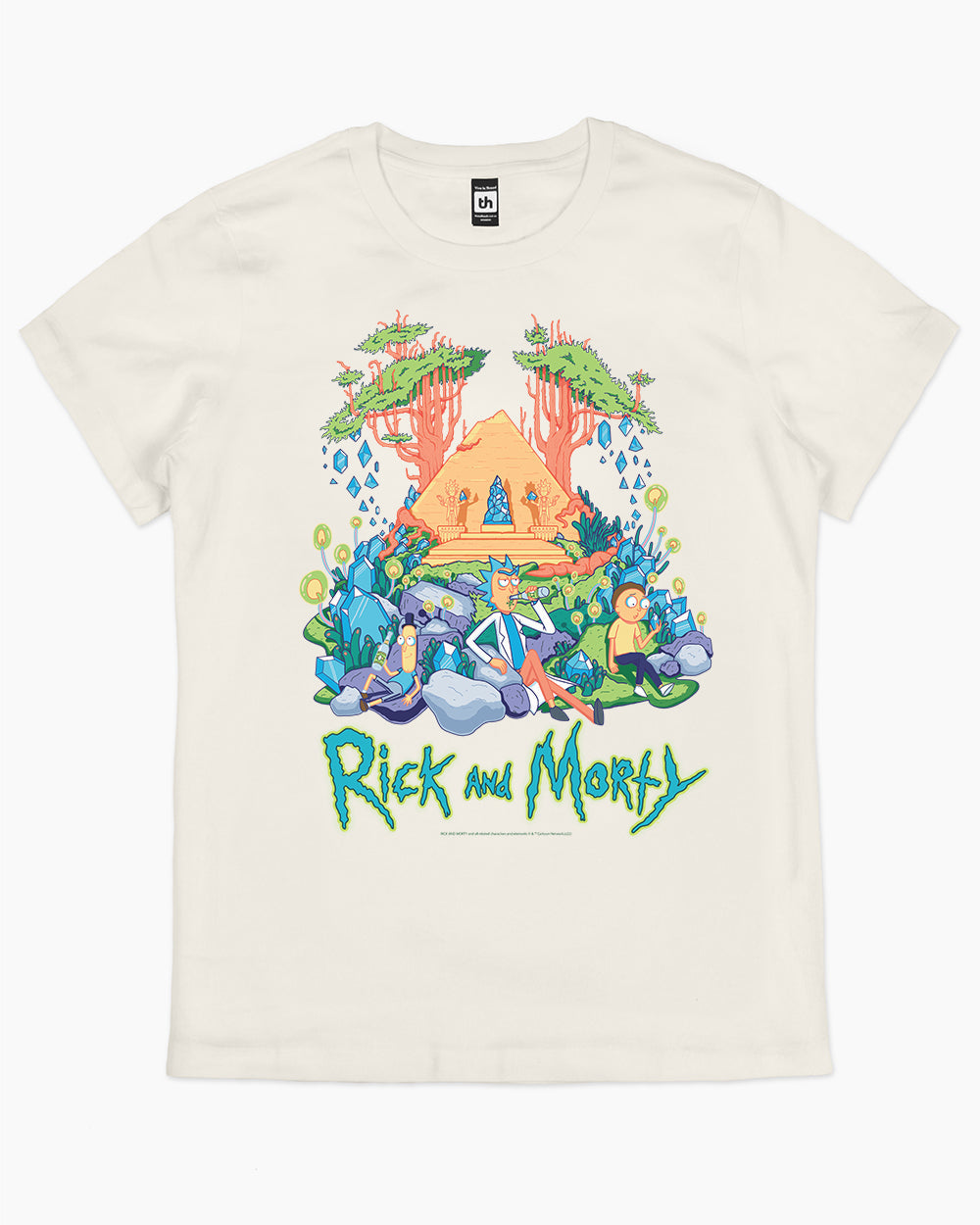 Rick and Morty Rest and Relaxation T-Shirt Australia Online #colour_natural