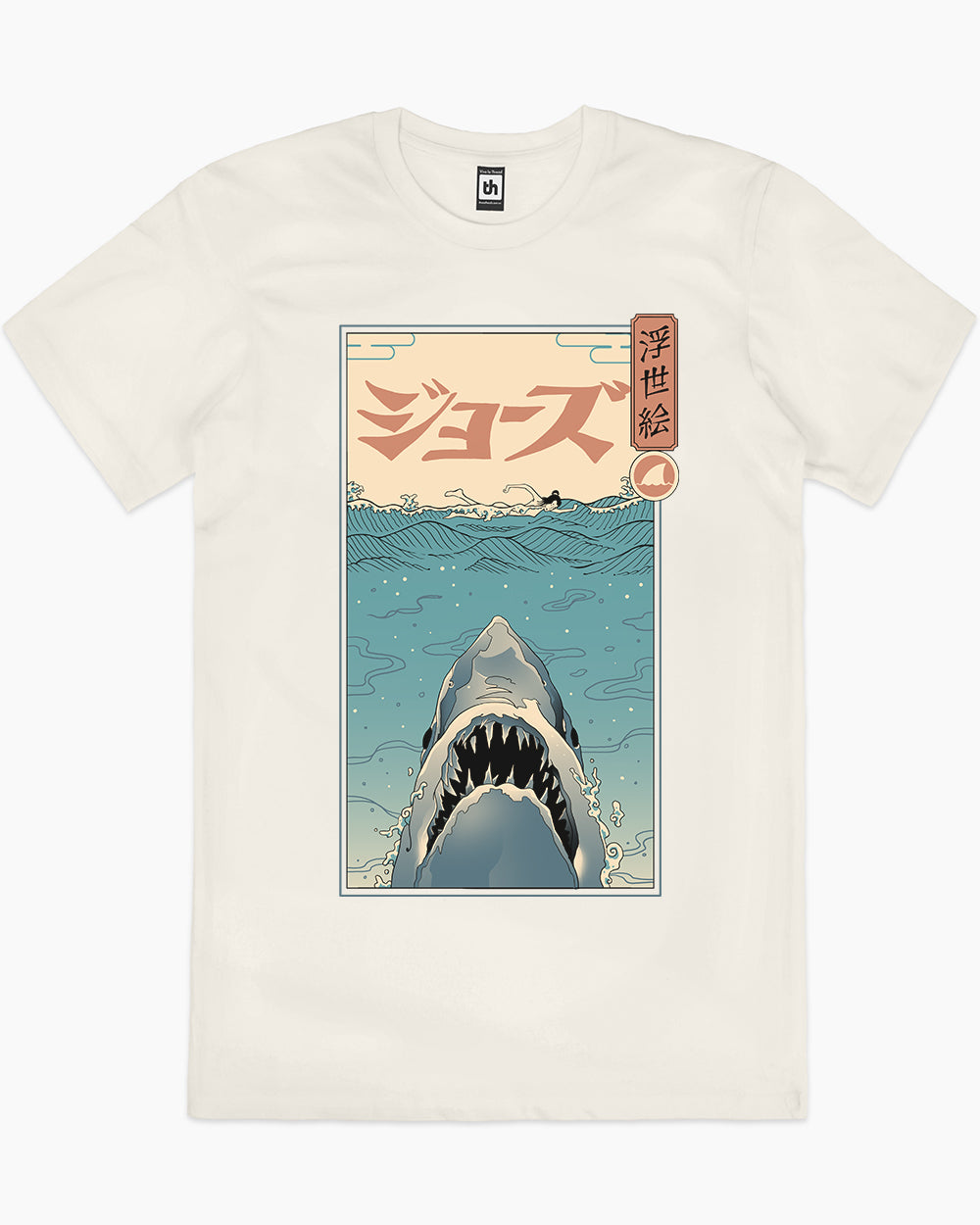 Shark Ukiyo-e T-Shirt Europe Online #colour_natural