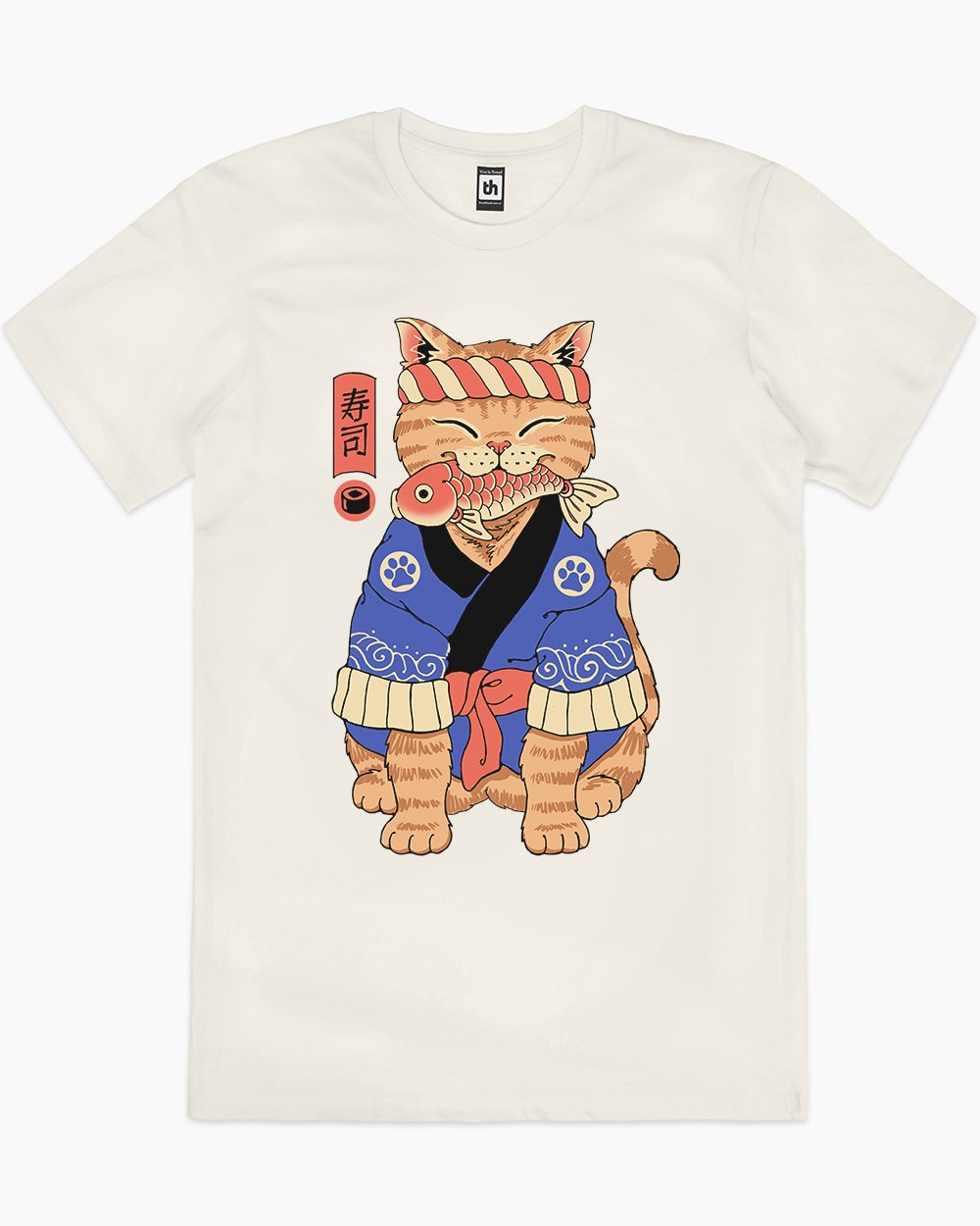 Sushi Meowster T-Shirt Europe Online #colour_natural