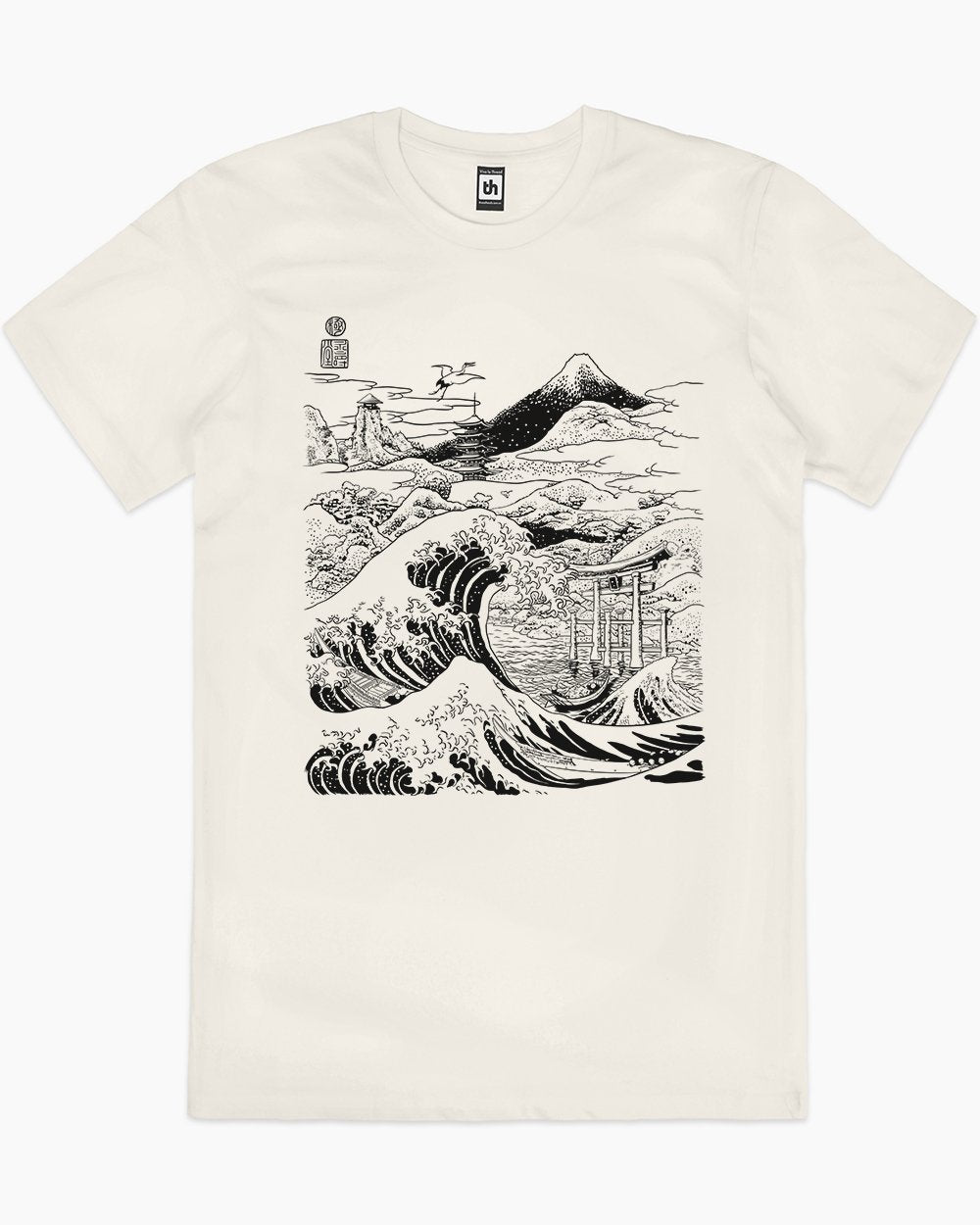 The Great Wave on Mount Fujiyama T-Shirt Europe Online #colour_natural