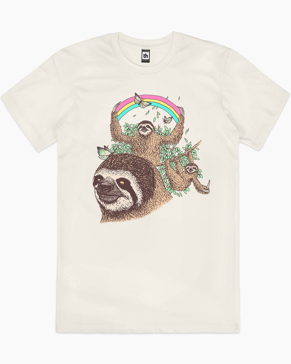 The Sloth Life T-Shirt Australia Online #colour_natural