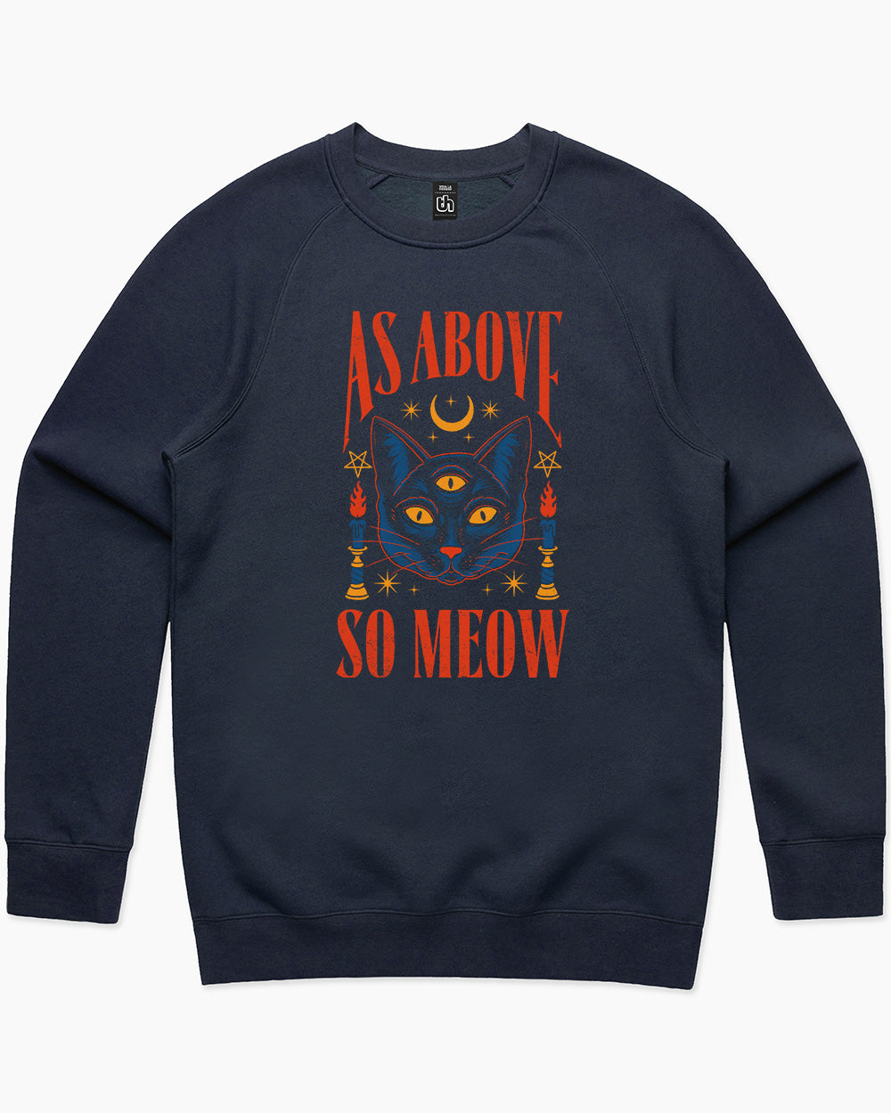 As Above So Meow Sweater Europe Online #colour_navy