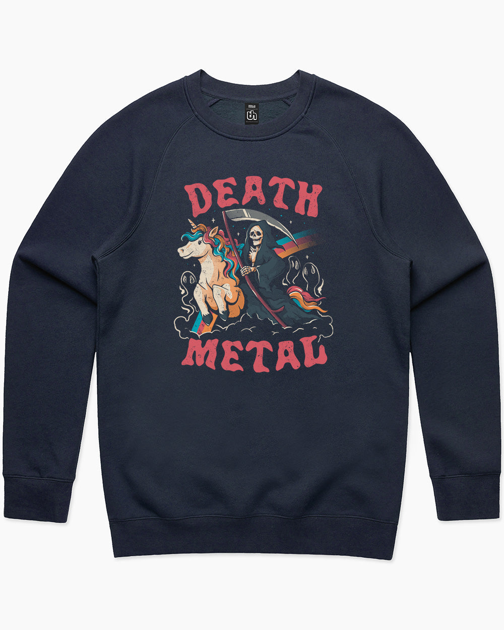 Death Metal Sweater Europe Online #colour_navy