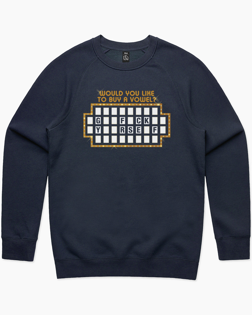 Would You Like To Buy A Vowel Or Would You To Buy A Vowel Sweater Europe Online #colour_navy