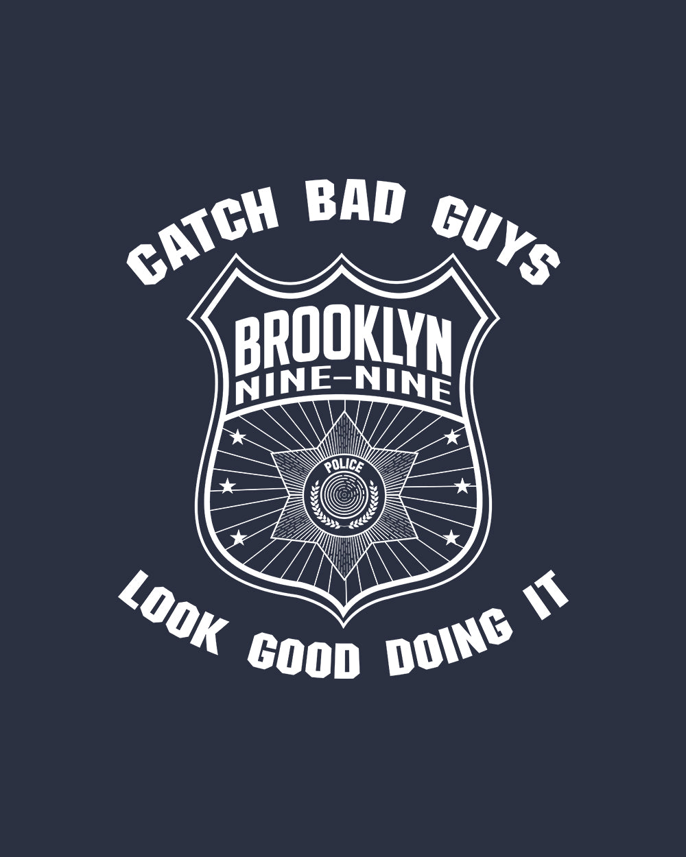 Brooklyn Nine-Nine Catch Bad Guys Long Sleeve Australia Online #colour_navy