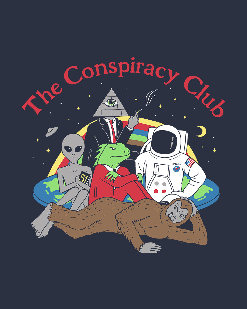 The Conspiracy Club Hoodie Europe Online #colour_navy