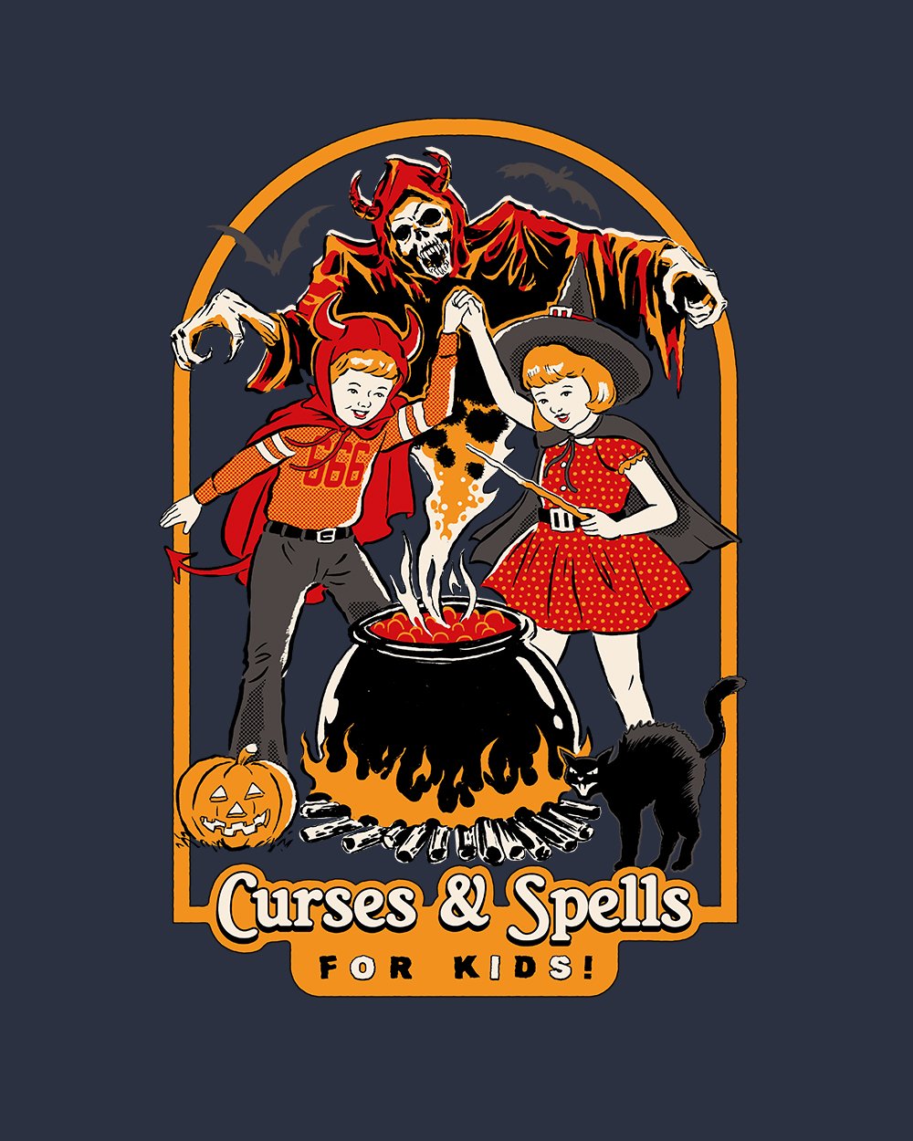Curses and Spells T-Shirt Europe Online #colour_navy