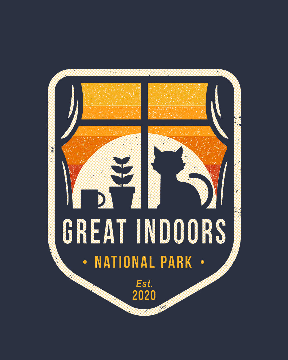 Great Indoors National Park T-Shirt Australia Online #colour_navy