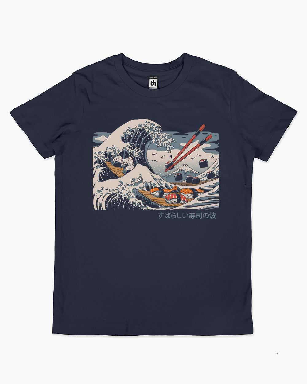 The Great Sushi Wave Kids T-Shirt Europe Online #colour_navy