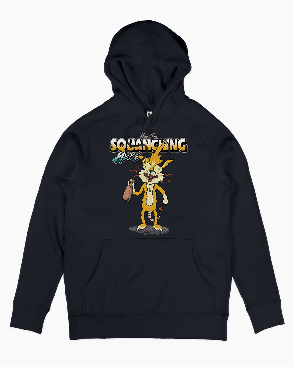 Hey I'm Squanching Here Hoodie Europe Online #colour_navy