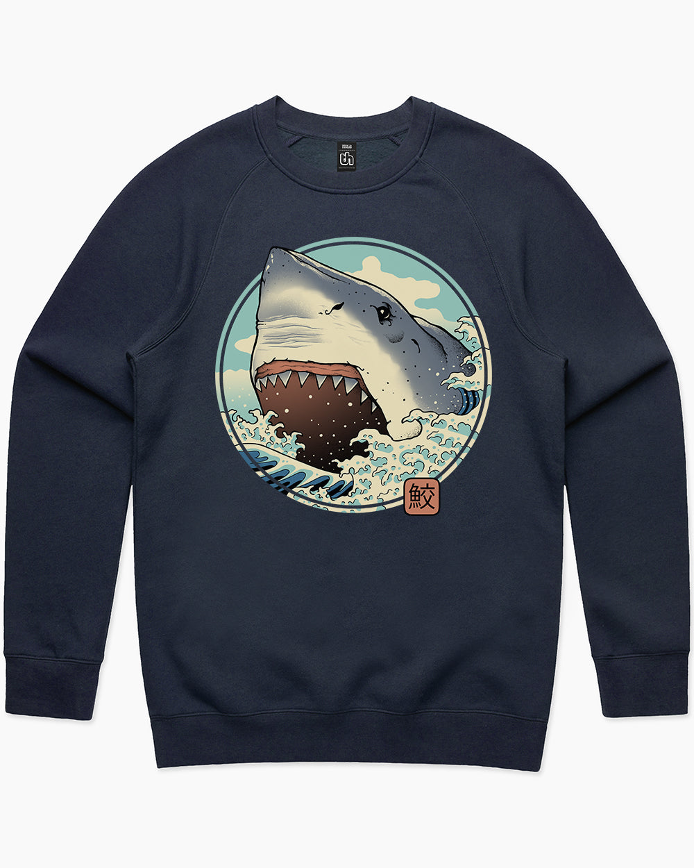 Shark Attack Sweater Europe Online #colour_navy