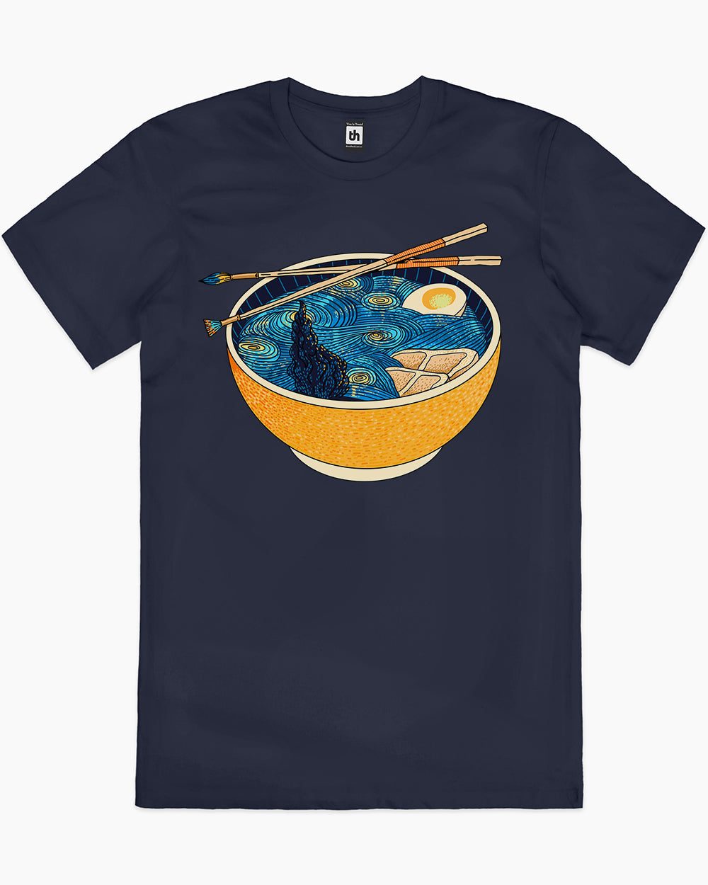 Starry Night Ramen T-Shirt Europe Online #colour_navy