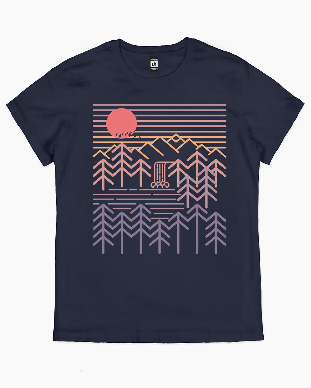 Sunset Valley T-Shirt Australia Online #colour_navy
