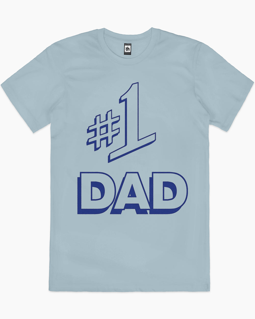 Number 1 Dad T-Shirt Australia Online #colour_pale blue