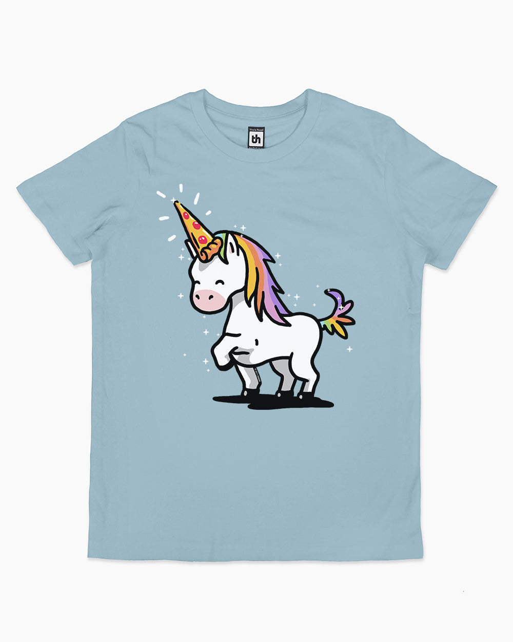 Pizza Unicorn Kids T-Shirt Australia Online #colour_pale blue