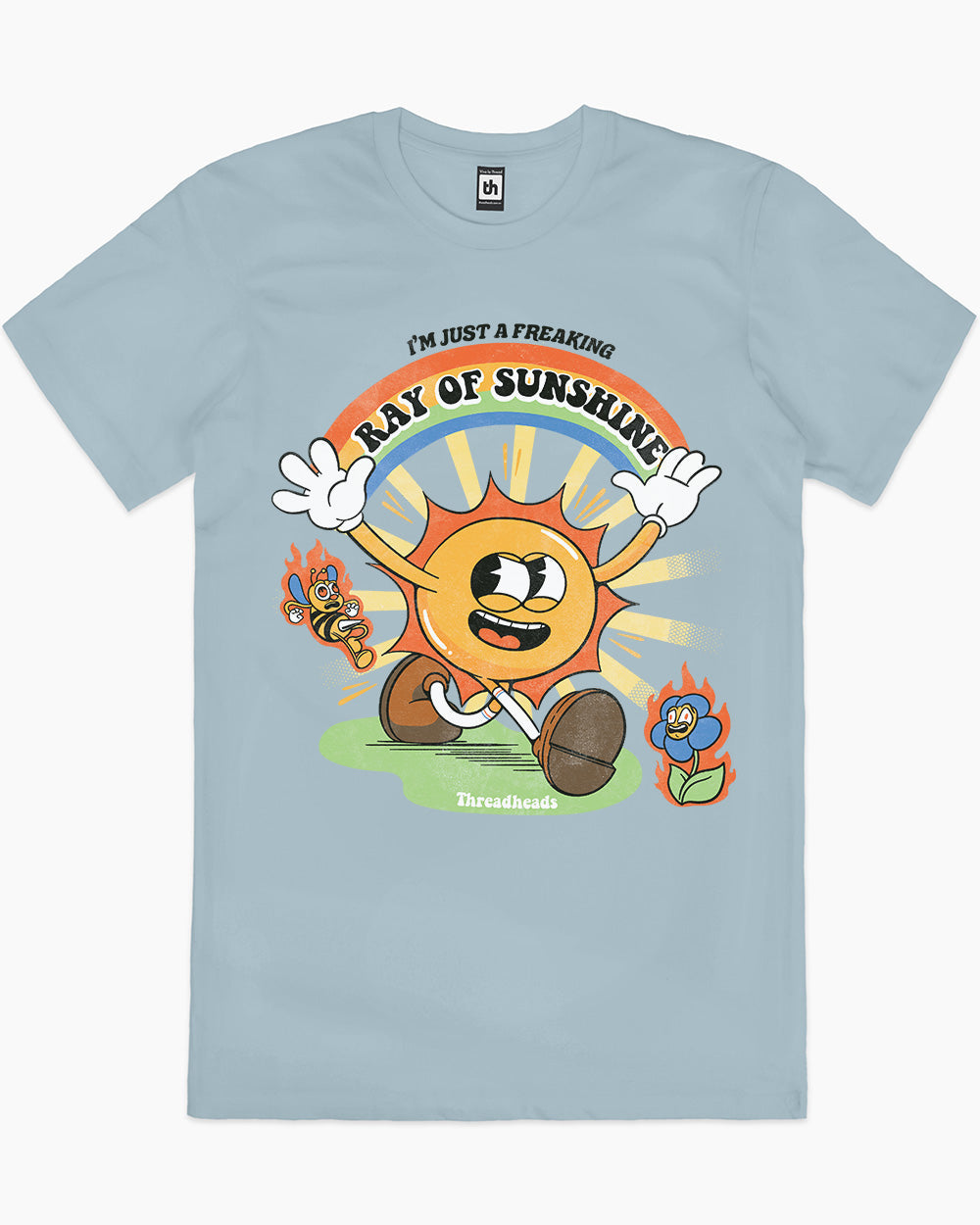 I'm Just a Freaking Ray Of Sunshine T-Shirt Europe Online #colour_pale blue