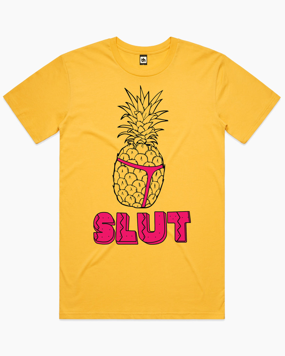 Pineapple Slut T-Shirt Europe Online #colour_yellow