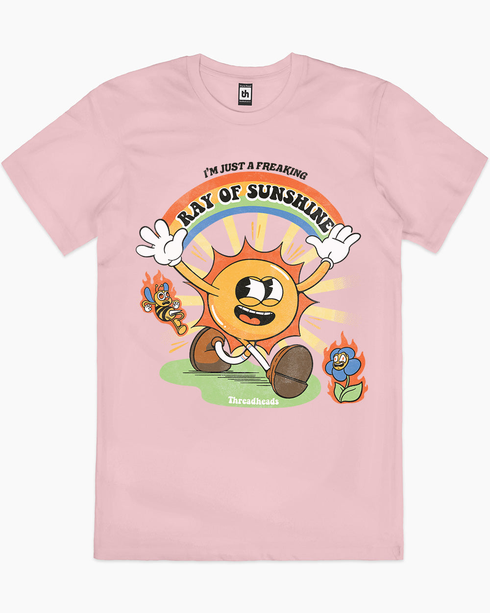 I'm Just a Freaking Ray Of Sunshine T-Shirt Europe Online #colour_pink