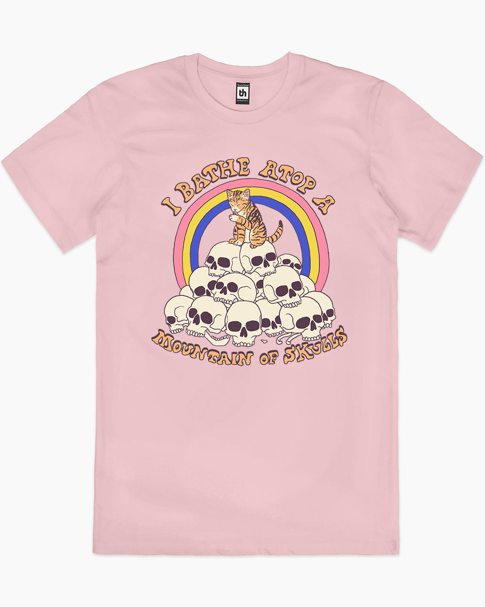 Bathe Atop a Mountain of Skulls T-Shirt Europe Online #colour_pink
