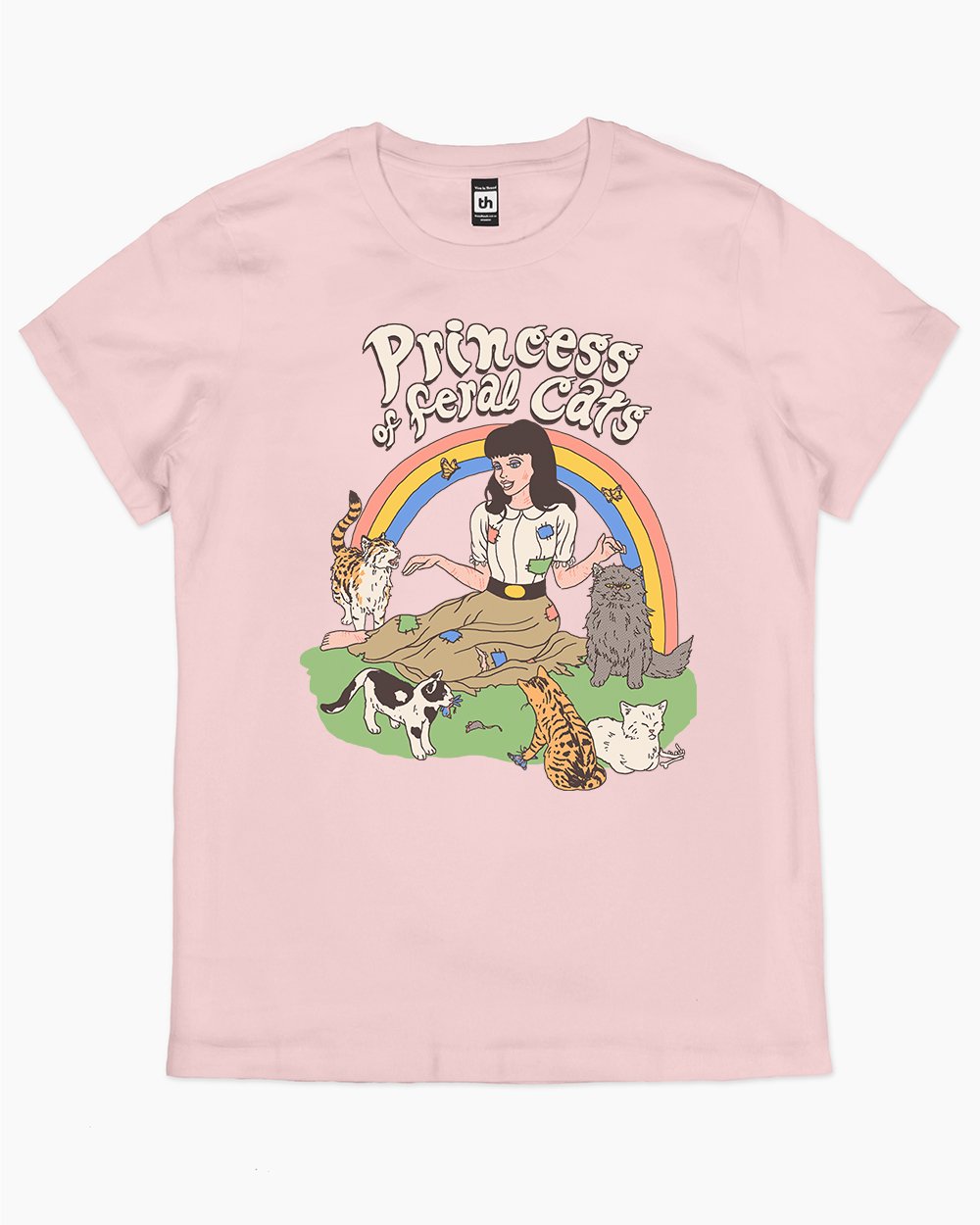 Princess of Feral Cats T-Shirt Australia Online #colour_pink