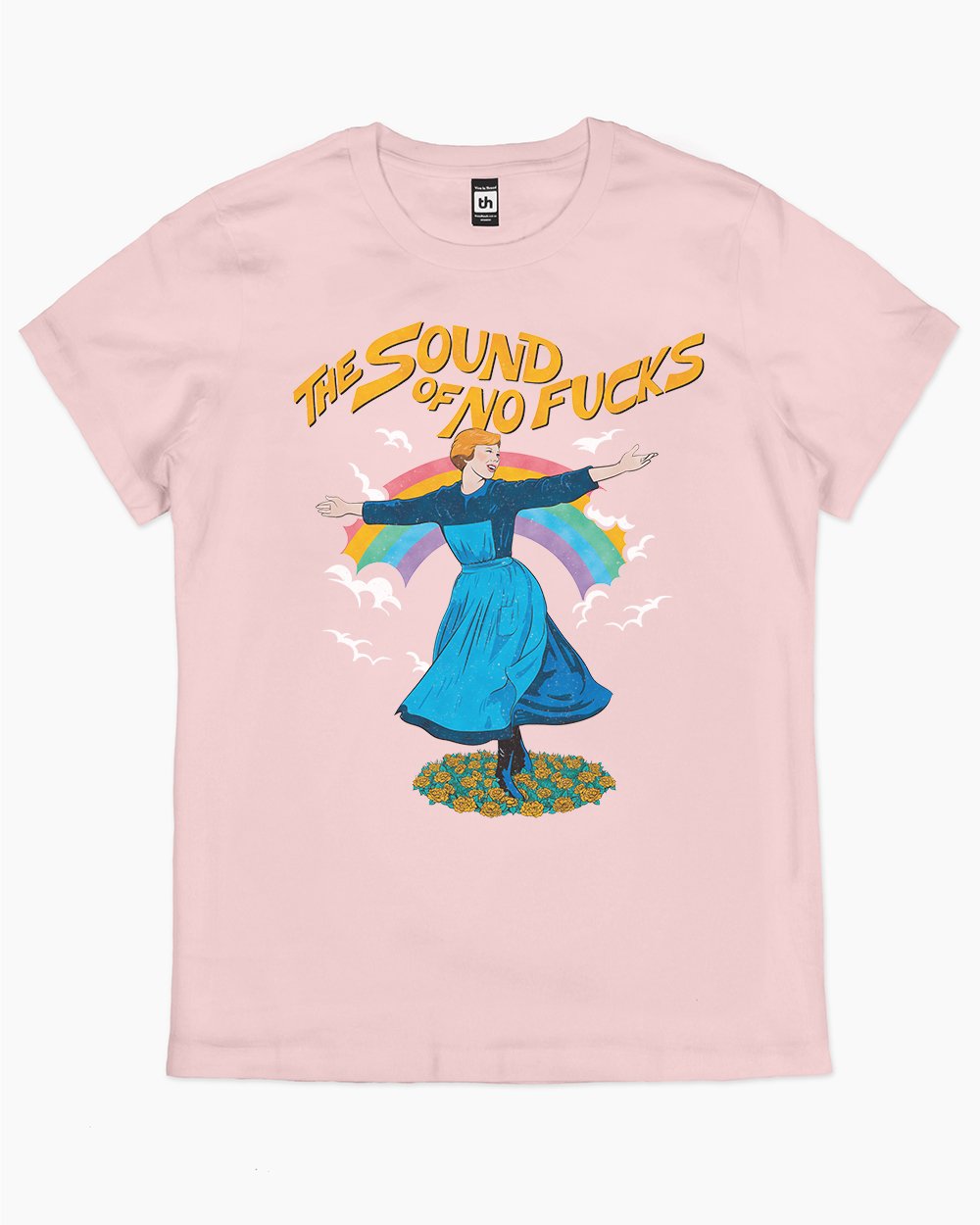 The Sound of No Fucks T-Shirt Australia Online #colour_pink