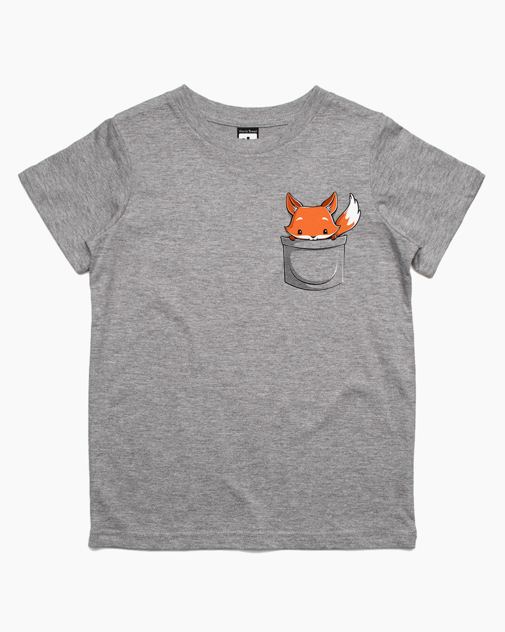 Pocket Fox Kids T-Shirt Europe Online #colour_grey