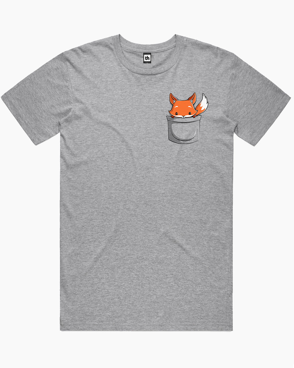 Pocket Fox T-Shirt Europe Online #colour_grey