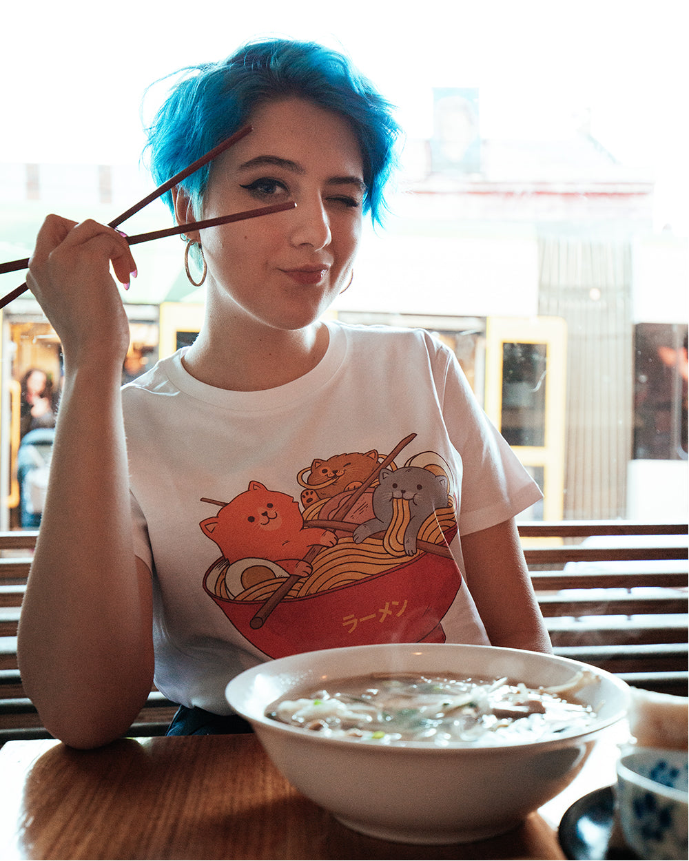 Ramen and Cats T-Shirt Europe Online