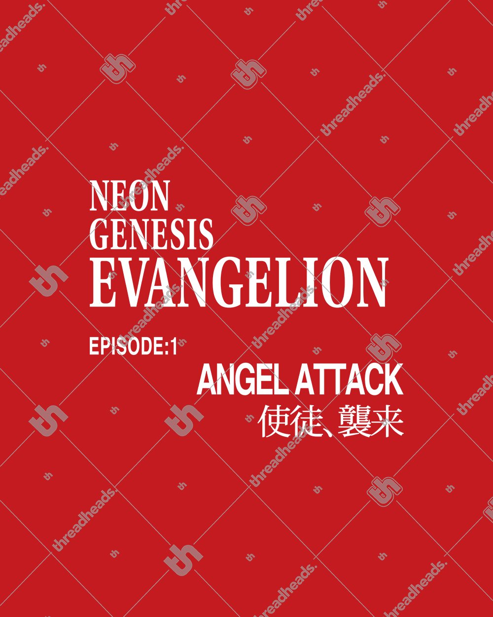 Evangelion Episode 1 T-Shirt Europe Online #colour_red