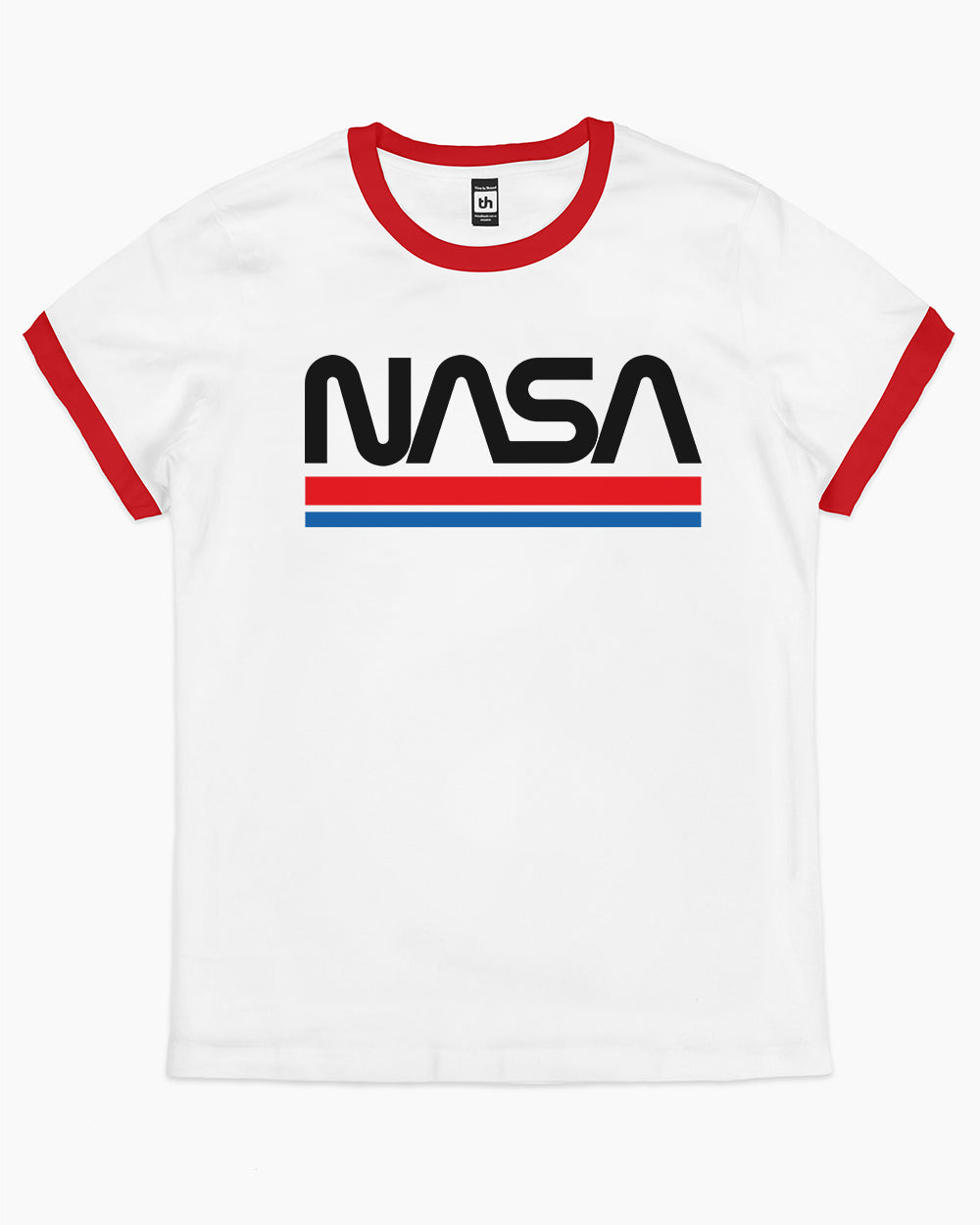 NASA Stripes T-Shirt Australia Online #colour_red ringer