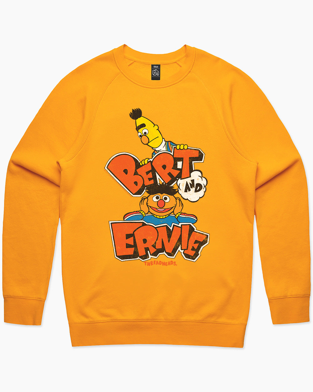 Retro Bert And Ernie Sweater Australia Online #colour_yellow